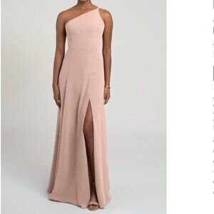 Jenny Yoo Kora Chiffon Gown - Whipped Apricot/Pink - 14